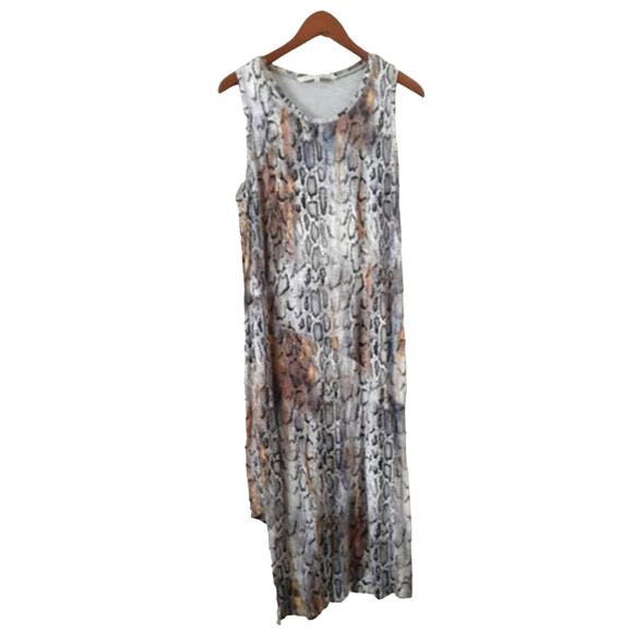 Rachel Rachel Roy Snake Print Drape Back Sleeveless Dress - Picture 1 of 6